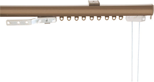Oval Single Curtain Track 200cm Grace Bronze 670204 200cm