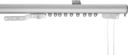 Σιδηρόδρομος Οβάλ Μονός 200cm Grace Nikel 670203 200cm