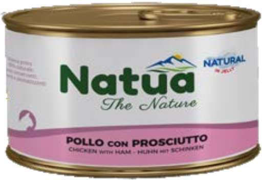 Natua Hrana Pentru Pisici În Conservă Cu Pui Și Prosciutto 150gr