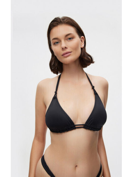 Minerva Bikini Triangle D Cup With Padding Black