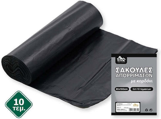 Garbage Bags 85x100cm 10pcs Black Tns 07-600-0222
