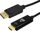 Powertech Cable DisplayPort male - HDMI male 1.5m Black (CAB-H187)