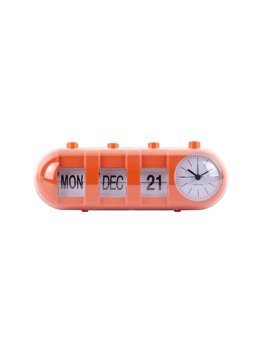 Vintage Retro Design Flip Retro Tube Calendar Alarm Clock Ka6045or