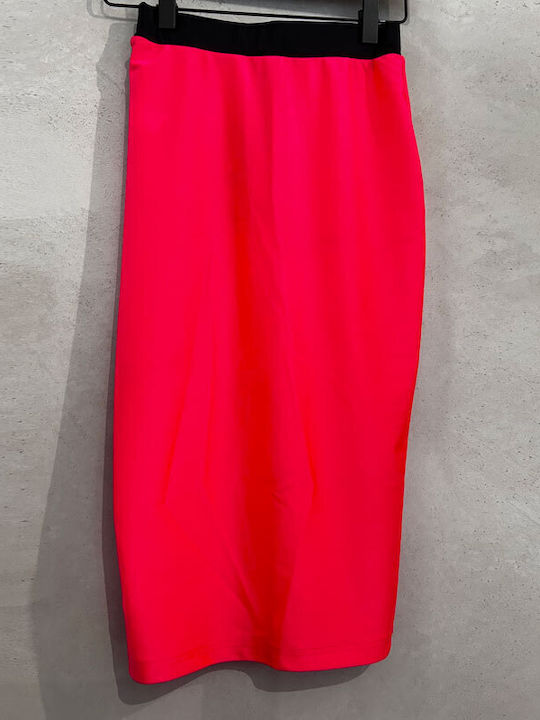 Midi Φούστα NEON PINK