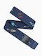 Save Waves Belt Elastic Men's Belt Blue