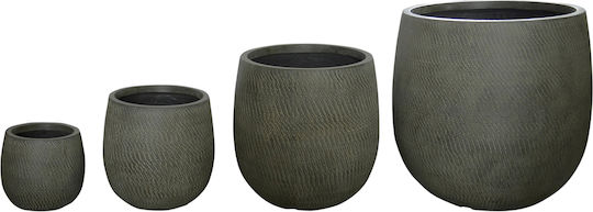 HomeMarkt Комплект 4 Саксии Grey-green