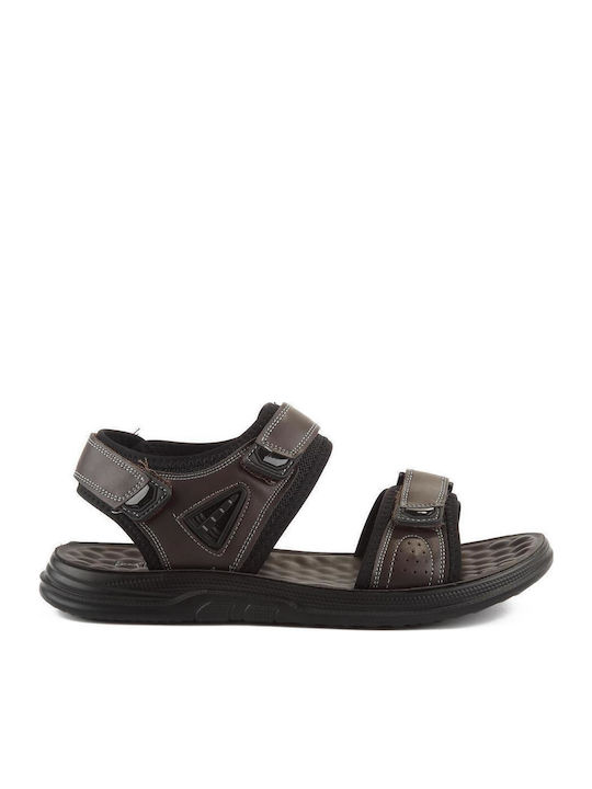 Fshoes Fshoes Ανδρικά Σανδάλια σε Καφέ Χρώμα