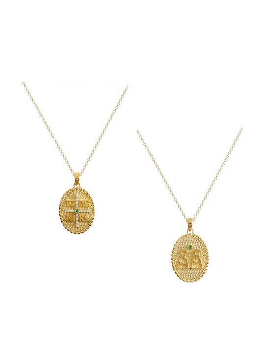 Art d or Halskette Konstantin Talisman aus 9K Gold Art d or Halskette Konstantin Talisman aus 9K Gold