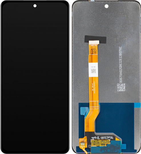 MP Екран със Сензорен Механизъм и Рамка за Realme C55, Realme C67 (Черен)