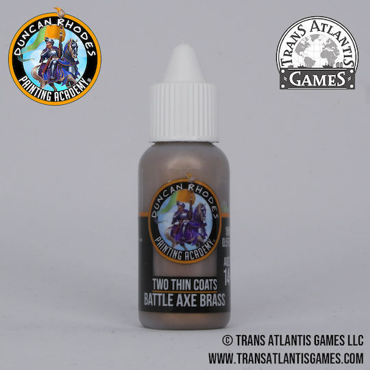 Duncan Rhodes Model Making Paint Battle Axe Brass
