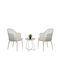 Garden & Outdoor Furniture Sets Dining Room for Small Balcony Lounge 3 Pieces Pistachio with Pillows
