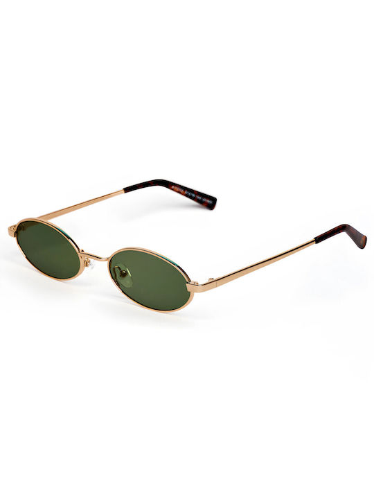 AV Sunglasses Kyoto Sunglasses Χρυσά with Metal Frame & Gold Lens