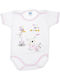 Papillon Kids White-Pink Baby Bodysuit