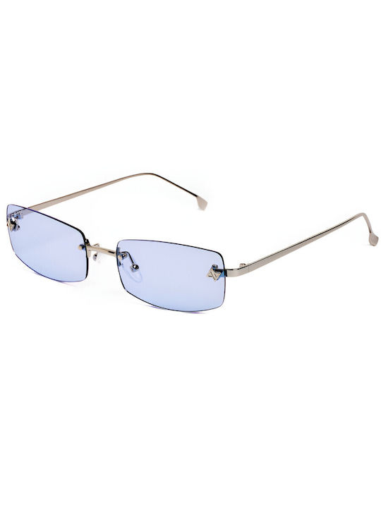 AV Sunglasses Angel Unisex Γυαλιά Ηλίου με Μπλε Μεταλλικό Σκελετό και Μπλε Φακό 126-BLUE