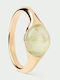P D Paola Ring with Stones made of Silver Gold Plated