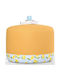 Stool For Living Room Upholstered with Fabric Lagone Multi 54x54x39cm