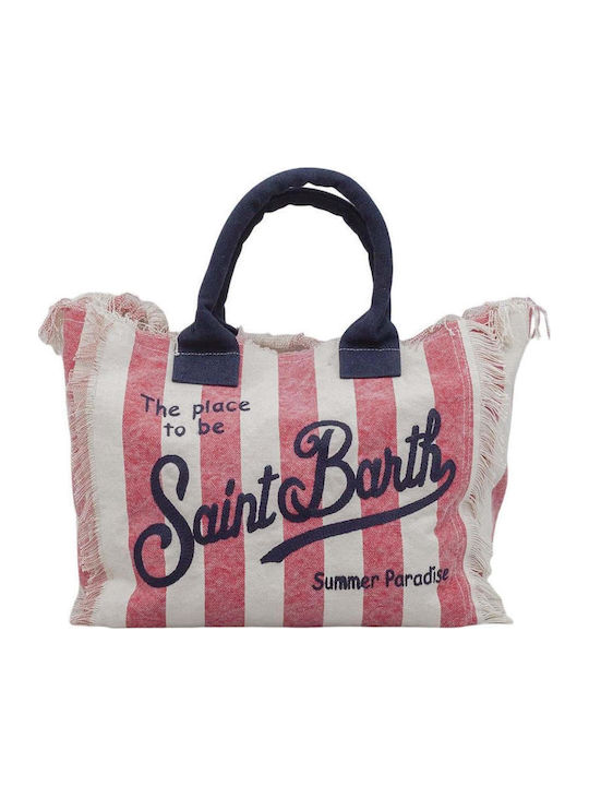 MC2 Fabric Beach Bag Multicolour with Stripes