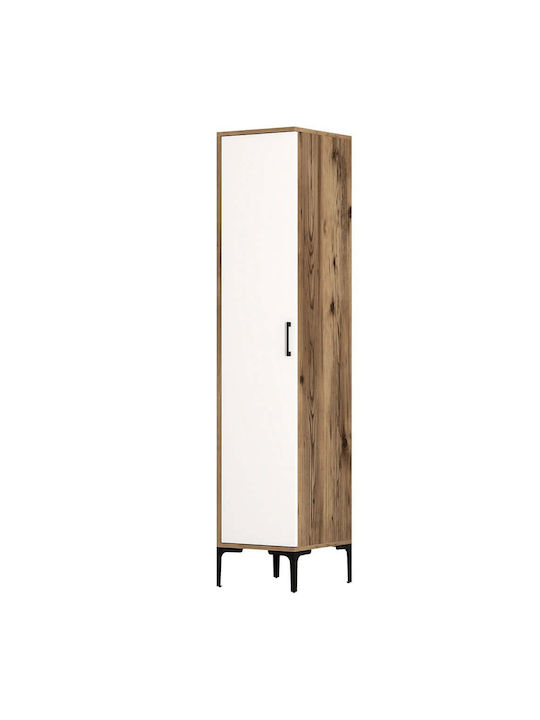 Single Door Wardrobe Kumsal Walnut-white 40x47....