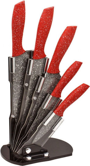 Voltz Knife Set with Block from Stainless Steel 5pcs