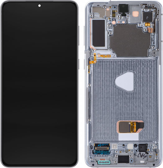 Samsung Екран със Сензорен Механизъм за Samsung Galaxy S21+ 5G G996 (Сребрист)