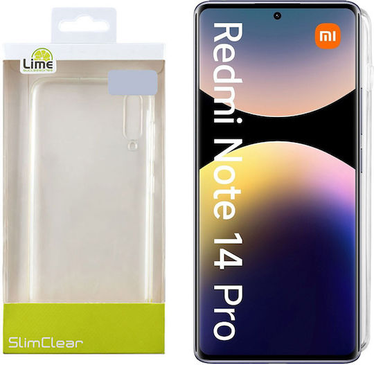 Lime Задна корица Силикон Прозрачен (Redmi Note 14 Pro)