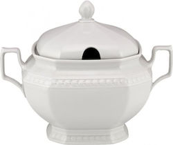 WM Collection Σουπιέρα από Πορσελάνη Λευκή 3500ml