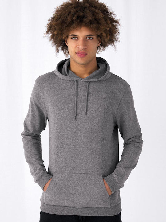 B&C Men's Promotional Sweatshirt Heather Mid Grey