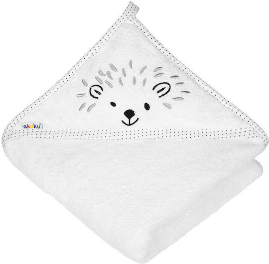 Akuku Baby Bathrobe Hooded 100x100cm