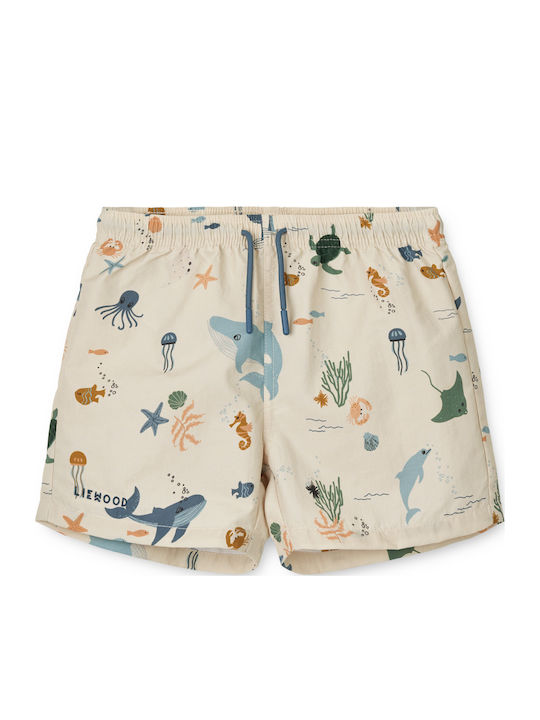 Liewood Aiden Sea Creature Sandy Kids Swimwear Swim Shorts