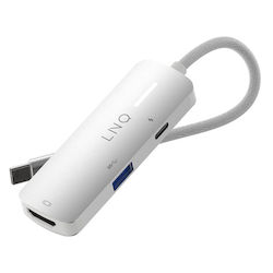 LinQ 3in1 USB-C Docking Station με HDMI 4K PD Ethernet