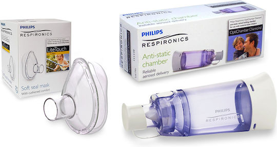 Litetouch Philips Respironics Inhalationskamera-Set Mittlere Maske Alter 1-5