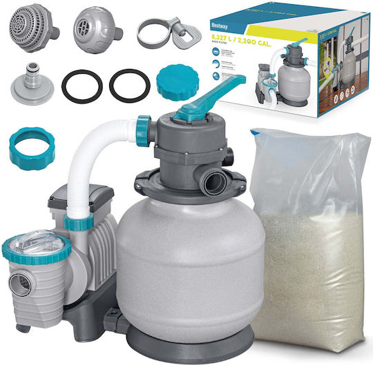 Bestway 58499 Sand Pump 8327 L H + 25kg Sand