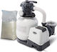 Intex Sandfilterpumpe 7900 L/h 26646 + 25 kg Sand