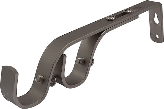 Open Type Double Extendable Brackets Set of 2 Grace Brushed Chrome 569195 Φ19