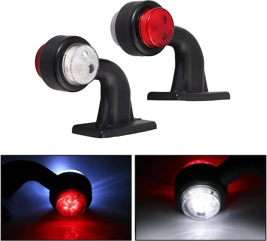 LED-Volumenhörner 12V 24V IP67 Rot Weiß 115mm