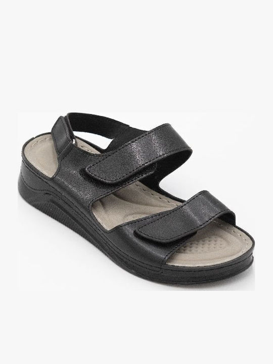 Women's Flat Sandals Anatomic in Black Color