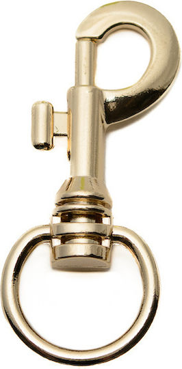 Cârlig Metalic Tip Carabină 8cm 2.5cm Curea Auriu