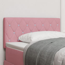 vidaXL Stoff Kopfstütze für Betten Rosa 100x88cm