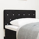 vidaXL Fabric Bed Headboard Black 80x88cm