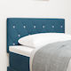 vidaXL Fabric Bed Headboard Dark Blue 80x88cm