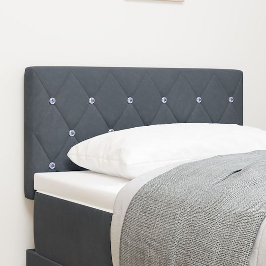 vidaXL Stoff-Kopfstütze für Betten Grau 80x88cm