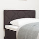 vidaXL Stoff Kopfstütze für Betten Dunkelbraun ...