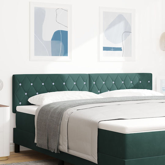 vidaXL Kopfstütze für Betten Hölzernes Dunkelgrün 180x88cm
