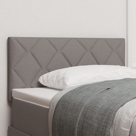 vidaXL Stoff Kopfstütze für Betten Tabac Braun 90x88cm
