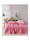 Kentia Loft Illusion Pique Blanket Single 170x250cm Coral