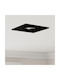 vidaXL Square Metallic Ceiling Spot with Built-in LED and Warm White Light Black 9.1x9.1cm 6pcs