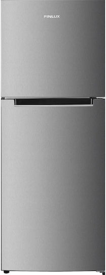 Finlux Frigider cu două uși 197lt NoFrost Î143xL55xA56cm. Inox FFN199NEIX