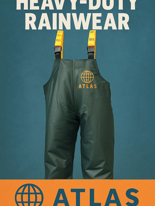Atlas Waterproof Trousers Work Green