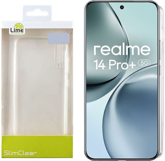Lime Slimclear Umschlag Rückseite Silikon Transparent (Realme 14 Pro)