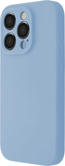 TectoShield Soft Touch Mag Case Rückseitencover aus Silikon / Stoff Blau für iPhone 15 Pro Max